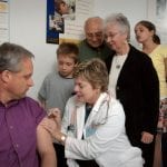 people waiting for COVID-19 vaccine