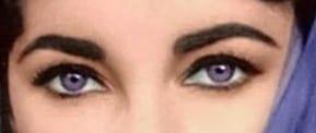 genetic weakness elizabeth taylor purple eyes