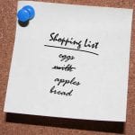 meal planning tip: use a shopping list