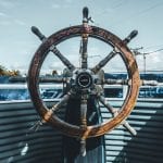 ships wheel: symboizing turning ship around